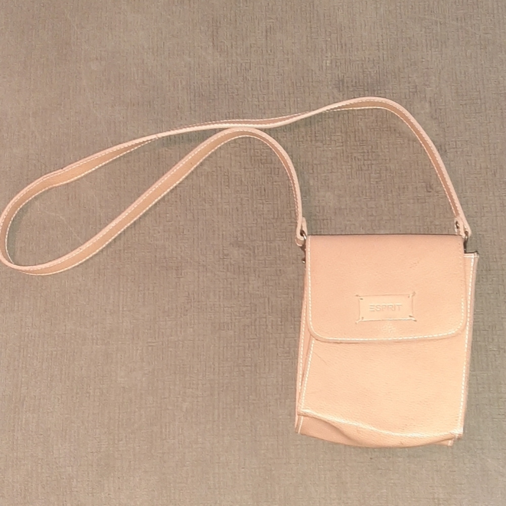 ESPRIT crossbody bag in tan leather